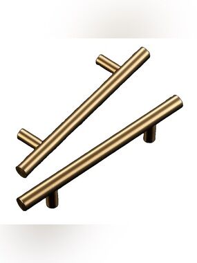 Ravinte Metal Cabinet Handles in Champagne Bronze - 30 Pack - 4” Hole Center